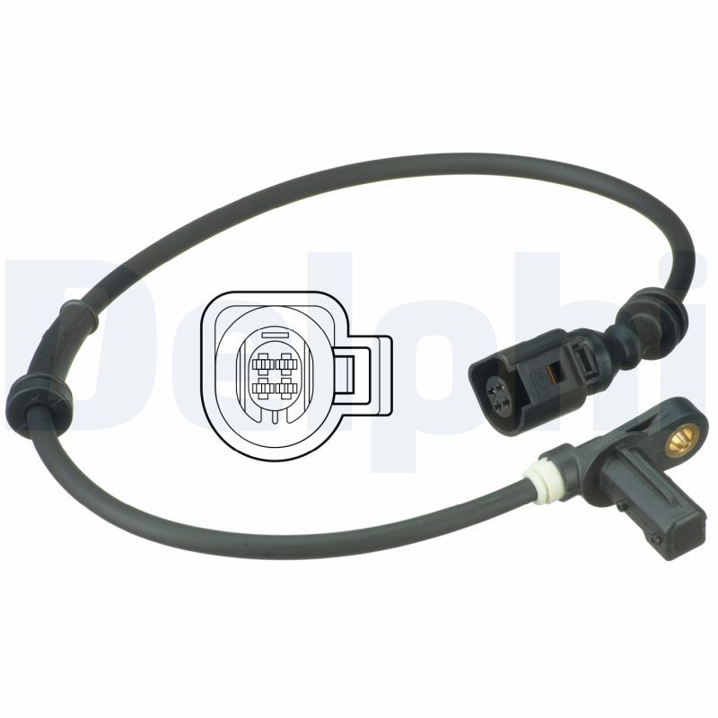 ABS-Sensor vorne L/R passt zu: FORD GALAXY I, GALAXY MK I, SEAT ALHAMBRA, VW SHARAN, SHARAN/MINIVAN 1.8-2.8 03.95-03.10