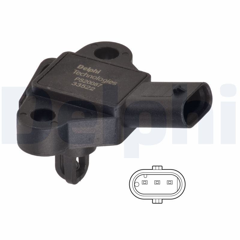 Drucksensor im Ansaugkrümmer (3 pin) passt zu: AUDI A1, A1 ALLSTREET, A1 CITY CARVER, A3, Q2, Q3, CUPRA FORMENTOR, LEON, LEON SPORTSTOURER, SEAT ARONA, ATECA, IBIZA V, LEON 1.0-1.5H 03.15-