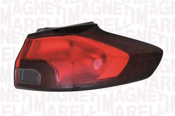 Lampe hinten R (äußerer Teil, blinkerfarbe geräuchert, glasfarbe rot) passt zu: OPEL ZAFIRA C 10.11-11.16