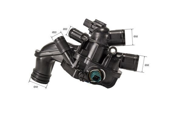 Kühlmittelthermostat (105°C, gehäuse) passt zu: CITROEN BERLINGO MULTISPACE, BERLINGO/MINIVAN, C3 II, C3 PICASSO, C4, C4 GRAND PICASSO I, C4 GRAND PICASSO II, C4 I, C4 II 1.2-1.6LPG 02.07-