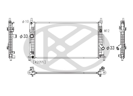 Kühler Motor (mit mechanischer getriebe) passt zu: MAZDA 3 1.6-2.3 12.08-05.19