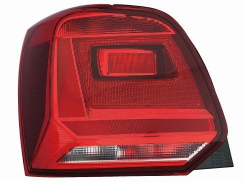 Lampe hinten L (H21W/P21W/W16W, glasfarbe schwarz) passt zu: VW POLO V 6C 05.14-09.17