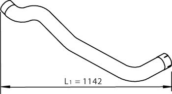 Luftkühlerschlauch (eingangsseite, 88mm/94mmx310mm, blau) passt zu: IVECO CITYCLASS, EUROSTAR, EUROTECH MH, EUROTECH MP, EUROTECH MT, EUROTRAKKER, STRALIS I 8210.42L(TCA)-F3HGE611G 01.93-