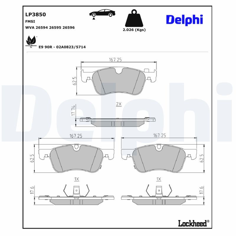 Bremsbelagsatz, Scheibenbremse
