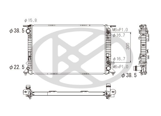 Kühler Motor passt zu: AUDI A4 ALLROAD B8, A4 B8, A5, Q5, PORSCHE MACAN 1.8-3.2 06.07-