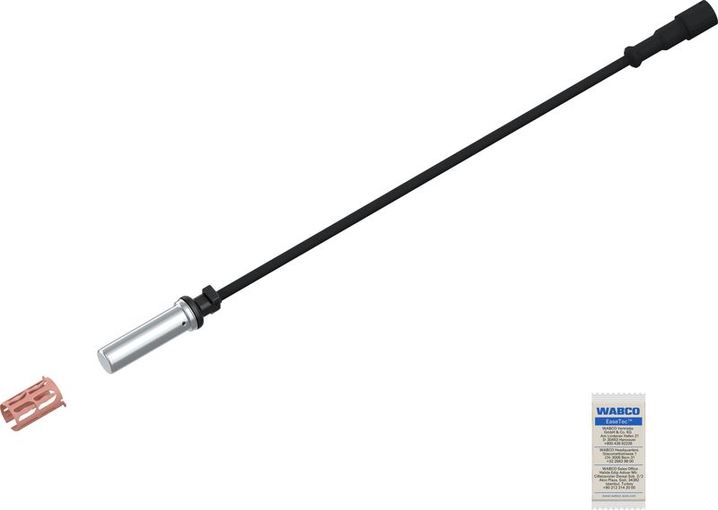 ABS-Sensor hinten L/R (gerade, 2500mm, 2pin, Rundstecker) passt zu: IVECO STRALIS I, SAF EU