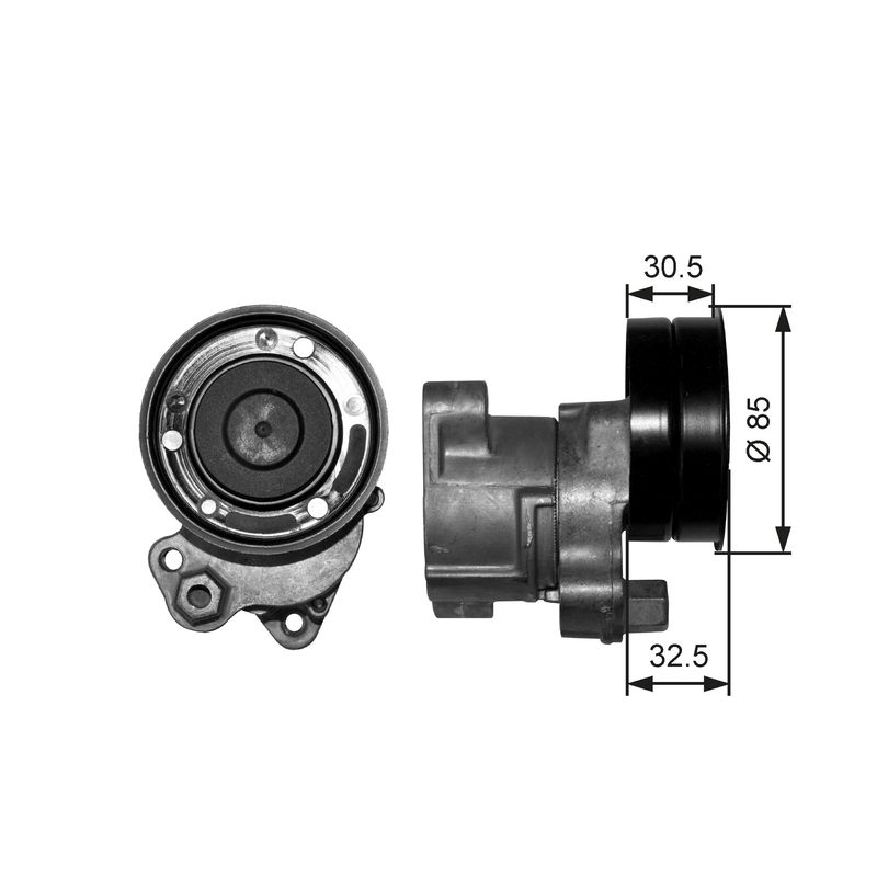 Riemenspanner, Keilrippenriemen