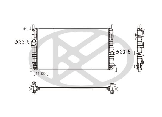 Kühler Motor passt zu: FORD FOCUS II 2.5 10.05-09.12