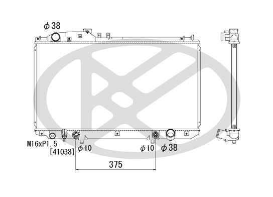 Kühler Motor passt zu: LEXUS SC 4.3 01.01-07.10