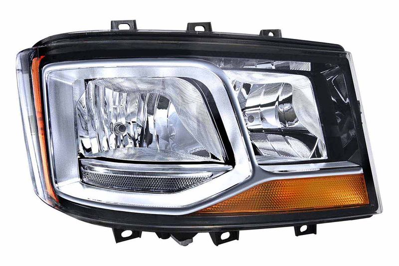 Scheinwerfer R (2*H7/H21W/LED, elektrisch, mit motor, tageslichtfunktion, einsatzfarbe: chrom) passt zu: SCANIA G II, L, P II, R II, S 06.17-