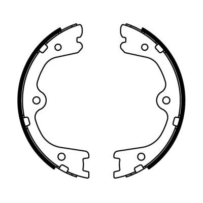 Bremsbackensatz, Feststellbremse