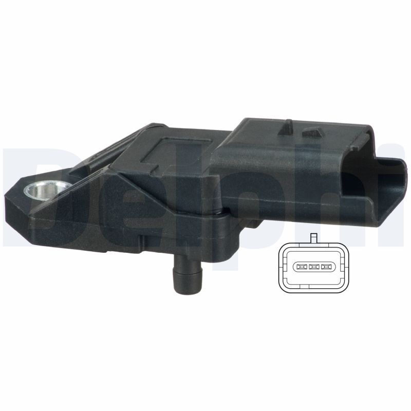 Drucksensor im Ansaugkrümmer (3 pin) passt zu: DS DS 3, CITROEN C3 II, C3 II/HATCHBACK, C5 II, C5 III, C6, C8, C-CROSSER, C-CROSSER ENTERPRISE, DS3, FIAT ULYSSE, FORD B-MAX 1.4D/1.5D/2.2D 06.02-
