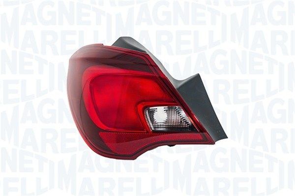 Lampe hinten L (äußerer Teil, P21W, blinkerfarbe orange) passt zu: OPEL CORSA E 5D 09.14-05.19