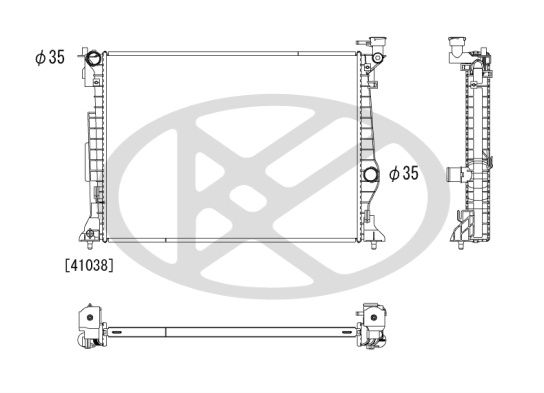 Kühler Motor (automatikgetriebe) passt zu: KIA STINGER 2.0/2.2D 06.17-