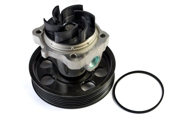 Kühlmittelpumpe, mit dichtung passt zu: ALFA ROMEO MITO, FIAT 500, 500 C, DOBLO, DOBLO CARGO, DOBLO/MINIVAN, FIORINO, FIORINO/MINIVAN, GRANDE PUNTO, IDEA, LINEA, PALIO, PANDA 1.3D/1.4 06.03-