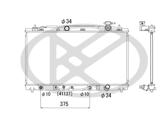 Kühler Motor passt zu: LEXUS ES, TOYOTA CAMRY, VENZA 3.5 01.06-11.16