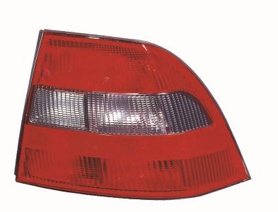 Lampe hinten R (P21/4W/P21W/R5W, blinkerfarbe getönt grau, glasfarbe rot) passt zu: OPEL VECTRA B Liftback / Sedan 10.95-02.99