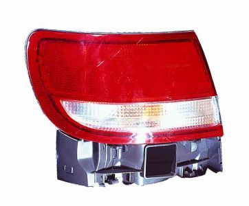 Lampe hinten R (äußerer Teil, P21/5W/P21W, blinkerfarbe weiß, glasfarbe rot) passt zu: TOYOTA CARINA E T19 Hatchback 5D 04.92-09.97