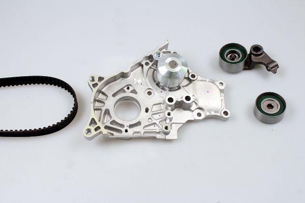Ventilsteuerung Satz (Riemen + Rolle + Flüssigkeitspumpe) passt zu: TOYOTA AVENSIS, AVENSIS VERSO, COROLLA, COROLLA VERSO, PREVIA II, RAV 4 II 2.0D 09.97-03.09