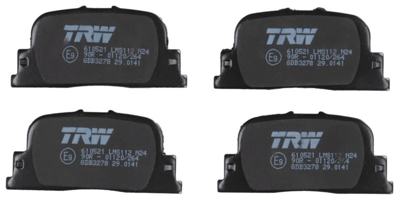 Bremsbelagsatz, Scheibenbremse