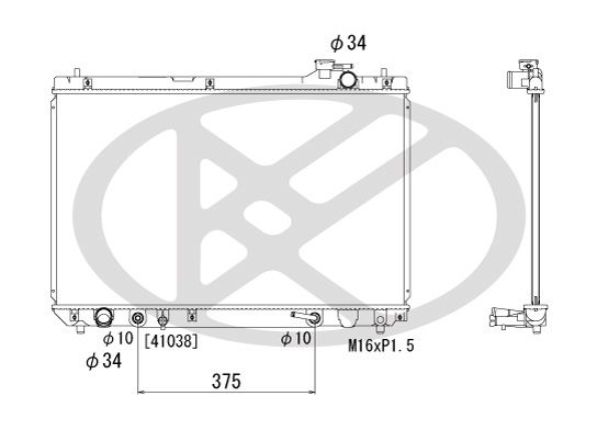 Kühler Motor (automatikgetriebe) passt zu: LEXUS RX, TOYOTA HARRIER, RAV 4 II 2.0/3.0 01.98-11.05