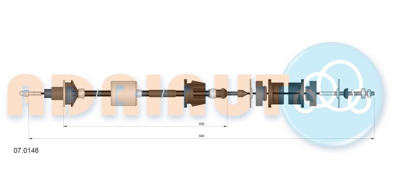 Seilzug, Kupplungsbetätigung