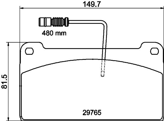 Bremsbelagsatz, Scheibenbremse