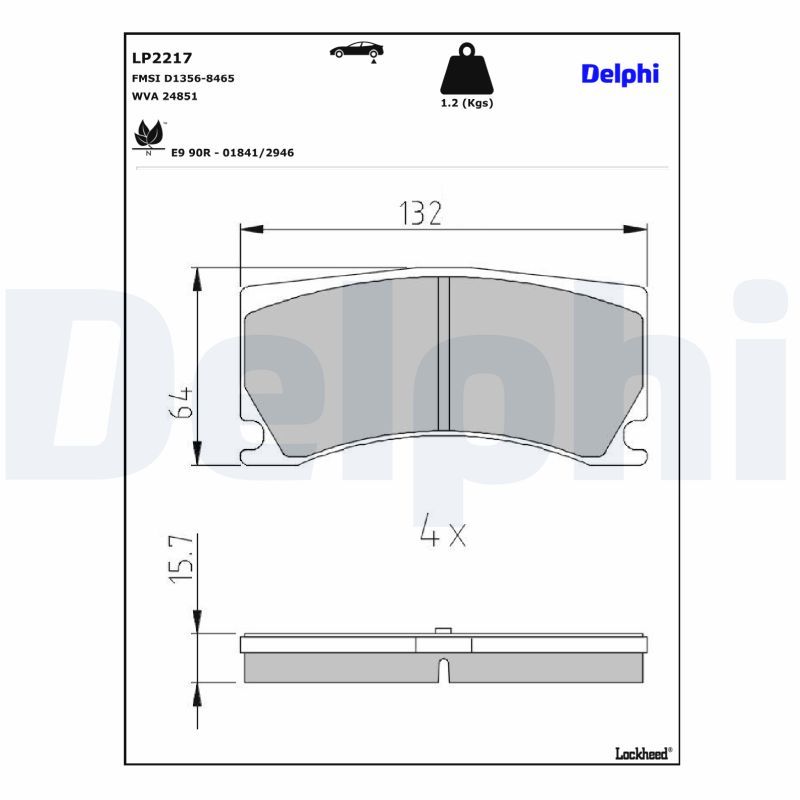Bremsbelagsatz, Scheibenbremse