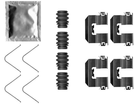 Zubehörsatz, Scheibenbremsbelag