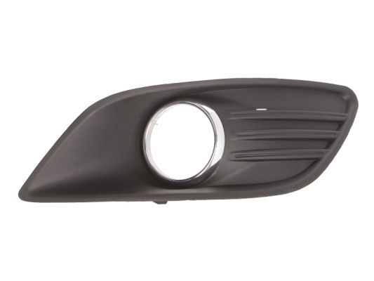 Stoßstangengitter vorne R (mit Löchern für Halogenscheinwerfer, chrom) passt zu: FORD FOCUS II 02.08-09.12