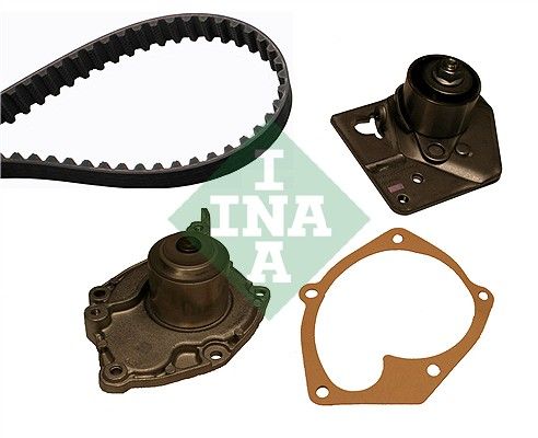 Ventilsteuerung Satz (Riemen + Rolle + Flüssigkeitspumpe) passt zu: NISSAN PRIMERA, RENAULT GRAND SCENIC II, GRAND SCENIC III, LAGUNA II, MEGANE II, MEGANE III, SCENIC II, SCENIC III 1.9D 03.01-