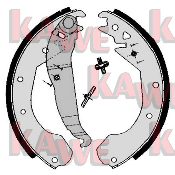 Bremsbacke passt zu: CHEVROLET CORSA, DAEWOO ESPERO, PRINCE, OPEL ASCONA B, ASCONA C, COMBO/MINIVAN, COMMODORE C, CORSA B, KADETT D, KADETT E, KADETT E COMBO, KADETT E/KOMBI 1.2-2.5 09.75-12.02