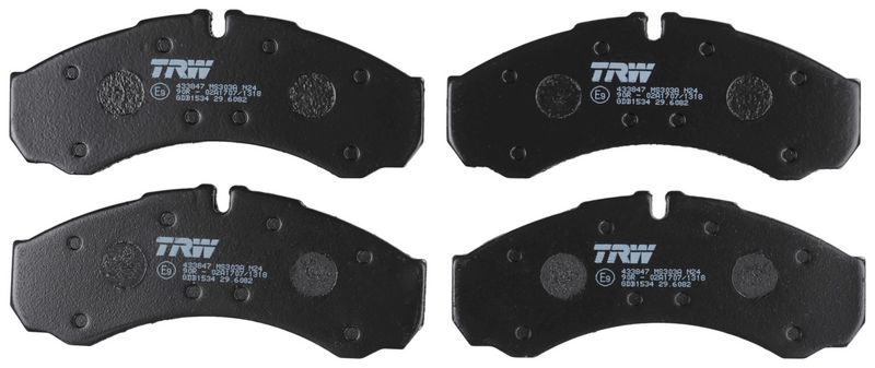 Bremsbelagsatz, Scheibenbremse