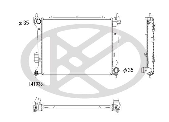 Kühler Motor passt zu: HYUNDAI I20 I 1.4D/1.6D 08.08-12.15