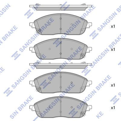 Bremsbelagsatz, Scheibenbremse