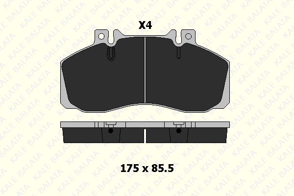 Bremsbelagsatz, Scheibenbremse