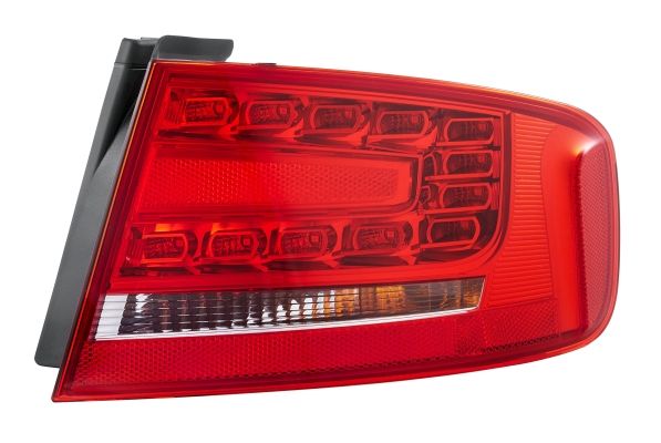 Lampe hinten R (äußerer Teil, LED/P21W, blinkerfarbe orange, glasfarbe rot) passt zu: AUDI A4 B8 Sedan 11.07-10.11