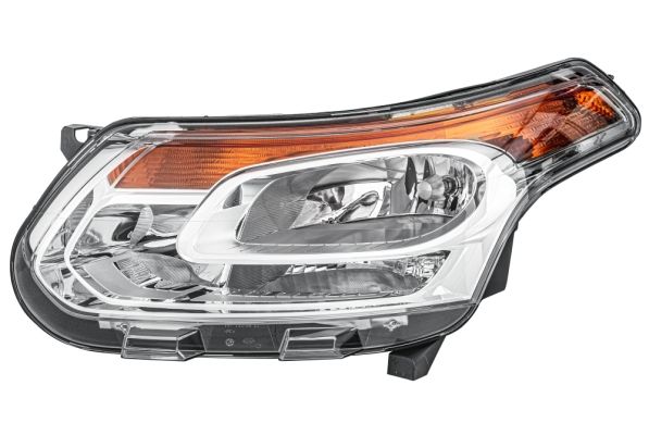 Scheinwerfer L (Halogen, H1/H21W/H7/W5W, elektrisch, mit motor, glühbirne, einsatzfarbe: chrom, blinkerfarbe: orange) passt zu: CITROEN C3 PICASSO