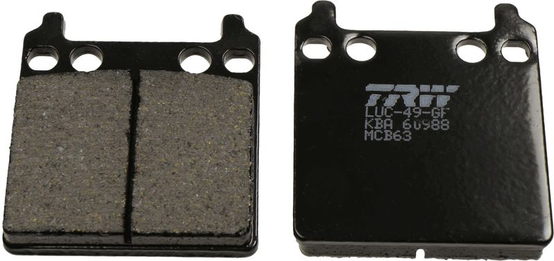 Bremsbelagsatz, Scheibenbremse