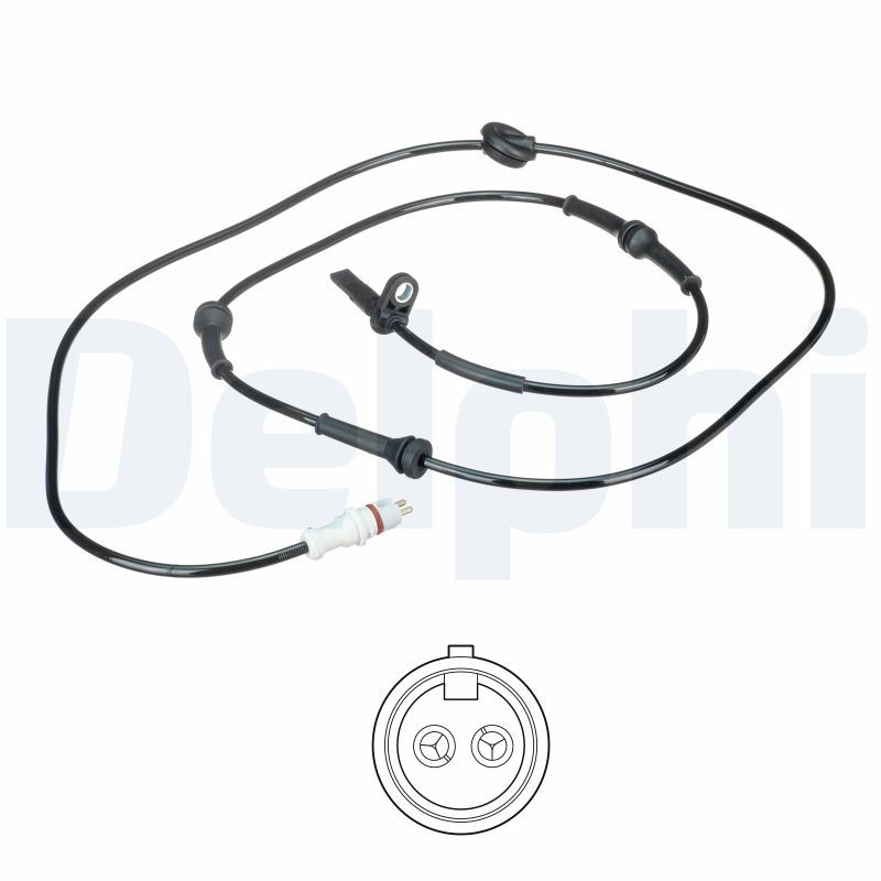 ABS-Sensor hinten R passt zu: FIAT PUNTO, PUNTO/HATCHBACK, STILO 1.2-2.4 09.99-03.12