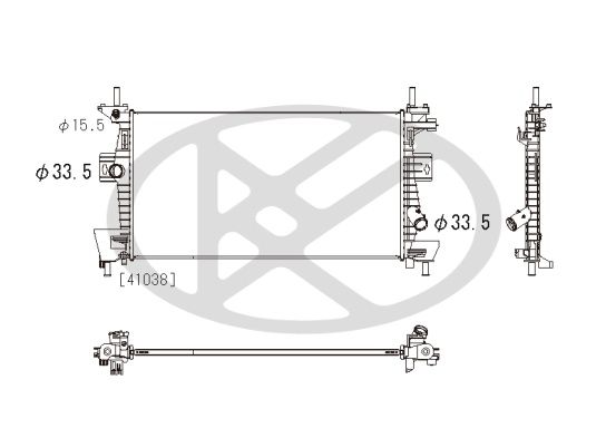 Kühler Motor passt zu: FORD C-MAX II, FOCUS III, FOCUS III/HATCHBACK, GRAND C-MAX 1.6-Electric 07.10-02.20