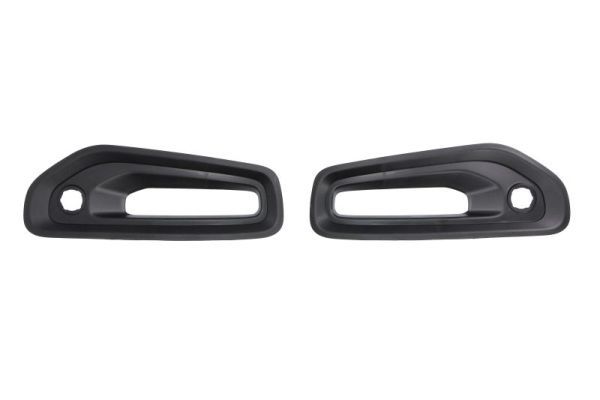 Stoßstangengitter vorne L/R (Oben, 2 Stk. Garnitur, mit Löchern für Halogenscheinwerfer, mit Löchern für Parkometer, kunststoff, schwarz) passt zu: RAM TRUCK RAM V 05.18-