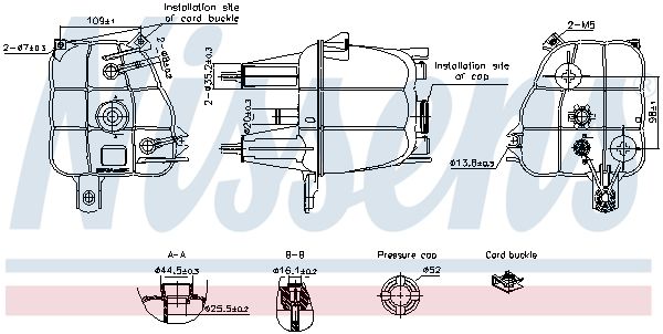 Kühlmittelausgleichsbehälter (mit Stöpseln) passt zu: ALFA ROMEO GIULIETTA, GIULIETTA/HATCHBACK, MITO, CITROEN JUMPER III, FIAT 500L, DOBLO CARGO, DUCATO, GRANDE PUNTO, LINEA, PUNTO EVO 10.05-
