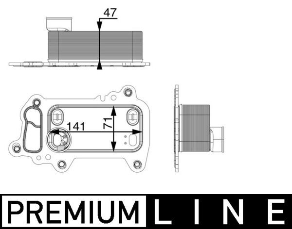 Ölkühler passt zu: BMW 1 (E81), 1 (E82), 1 (E87), 1 (E88), 3 (E90), 3 (E91), 3 (E92), 3 (E93), 5 (E60), 5 (E61), X1 (E84), X3 (E83) 2.0D/3.0D 06.04-06.15