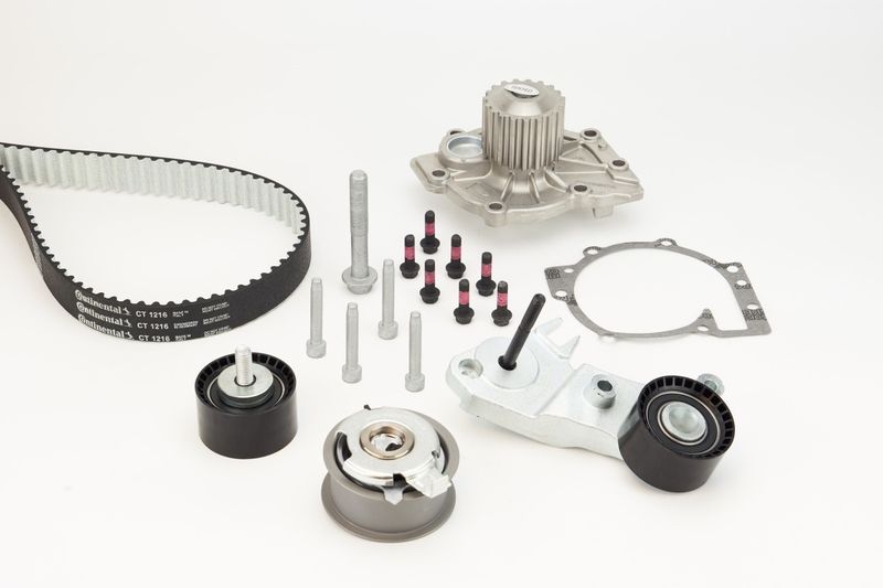 Ventilsteuerung Satz (Riemen + Rolle + Flüssigkeitspumpe) passt zu: VOLVO S60 II, S80 II, S90 II, V40, V60 I, V60 II, V70 III, V90 II, XC40, XC60 I, XC60 II, XC70 II, XC90 II 2.0/2.0D 09.13-