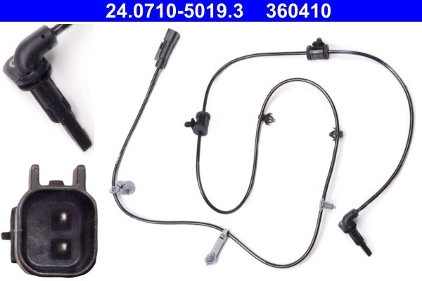 ABS-Sensor hinten L passt zu: OPEL INSIGNIA A, INSIGNIA A COUNTRY 1.4-2.8 07.08-03.17