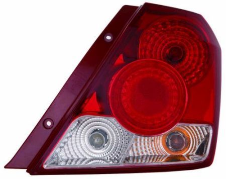 Lampe hinten R (äußerer Teil, P21/5W/P21W, blinkerfarbe weiß, glasfarbe rot) passt zu: CHEVROLET AVEO/KALOS, DAEWOO AVEO/KALOS Hatchback / Sedan 5D 05.03-04.05