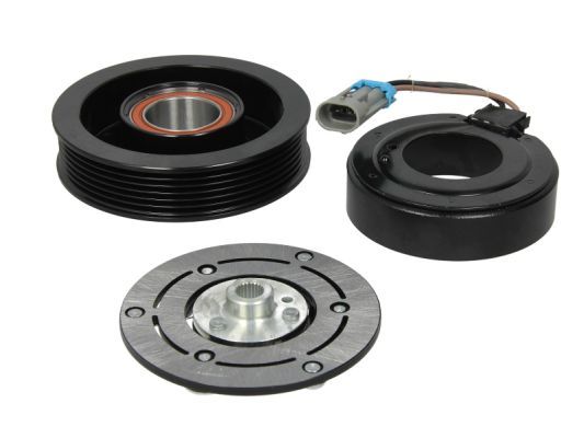 Komplette Kupplung des Klimakompressors (SANDEN PXV/SD7V16 6PK 124mm) passt zu: CADILLAC BLS, FIAT CROMA, CROMA/KOMBI, OPEL SIGNUM, VECTRA C, VECTRA C GTS, SAAB 9-3 1.9D-3.2 04.02-