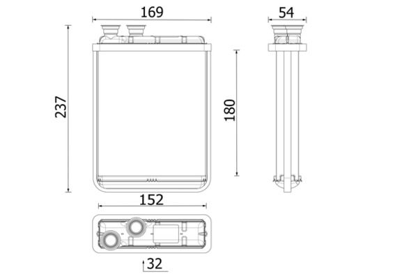 Wärmetauscher, Innenraumheizung