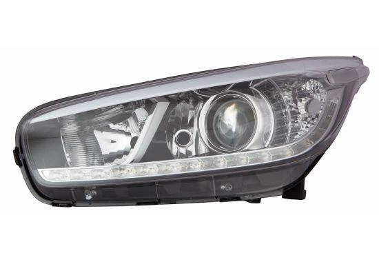 Scheinwerfer R (3*H7/LED/PY21W, elektrisch, mit motor, Tageslicht, einsatzfarbe: schwarz) passt zu: KIA CEED II JD 05.12-09.12